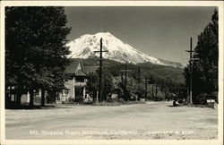 Mt. Shastafrom McCloud, California Postcard Postcard