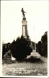 Painting to Gold - Marshall Monument Coloma, CA Postcard Postcard