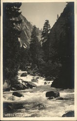 Merced River Rapids Yosemite National Park Postcard Postcard