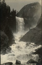 Vernal Falls Yosemite National Park Postcard Postcard