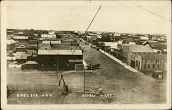 Bird's Eye View of Scobey Montana Postcard Postcard