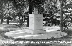 Cornerstone Mo. Ark. Okla Postcard