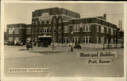 Municipal Building Pratt, KS Postcard Postcard