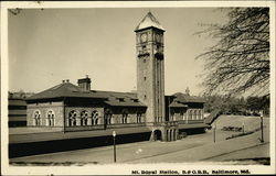 Mt. Royal Station, B. & O.R.R Postcard