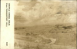 View from Tenderfoot Hill Cripple Creek, CO Postcard Postcard