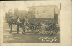 Clarks Prompt Delivery Wagon Athens, NY Postcard Postcard