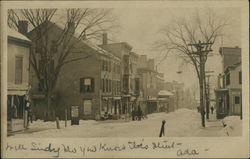 Winter Street Scene Postcard