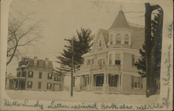 Victorian Houses Athens, NY Postcard Postcard