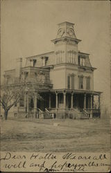 Three-Story Victorian House Athens, NY Postcard Postcard