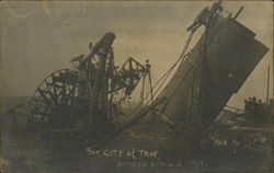 Wreck of Steamer City of Troy Disasters Postcard Postcard