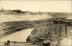 Gordon Open Pit Mine Postcard