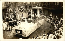 Miss Pedro Miguel Representing Cleopatra in Her Barge Panama Postcard Postcard