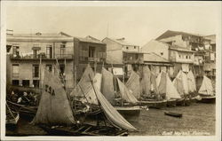 Boat Market Panama Postcard Postcard