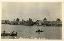 San Blas Indian Village Panama Postcard Postcard