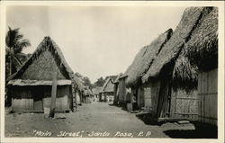 "Main Street" Santa Rosa, Panama Postcard Postcard