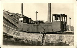 Electric Mule. Panama Canal Postcard