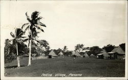 Native Village Panama Postcard Postcard