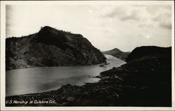 U.S. War Ship in Culebra Cut Boats, Ships Postcard Postcard