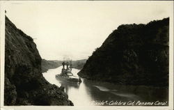 Divide, Culebra Cut, Panama Canal Postcard Postcard