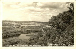 Wyalusing State Park, Signal Point Overlooking The Wisconsin River Bagley, WI Postcard Postcard