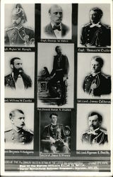 Portraits of Officers of the 7th Cavalry Killed In Action at Little Big Horn Custer Battlefield National Monument, MT Postcard Postcard