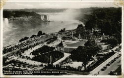 Oakes Garden Theatre from General Brock Hotel Postcard