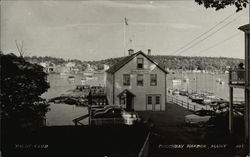 Yacht Club Boothbay Harbor, ME Postcard Postcard