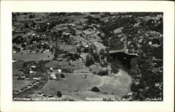 Emerald Lake District Redwood City, CA Postcard Postcard