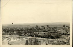 Bird's-Eye View of Scobey, Mont Montana Postcard Postcard