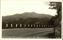 Blue Ridge Parkway and Grandfather Mtn Postcard