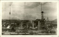 Pacific Terminal, Panama Canal Postcard Postcard