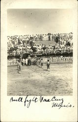 Bull Fight Vera Cruz, Mexico Postcard Postcard