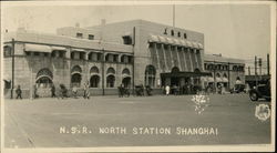 N.S.R. North Station Shanghai, China Postcard Postcard