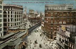 Broadway Looking North of 33rd Street New York, NY Postcard Postcard