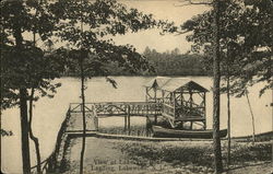 Lake and Boat Landing Postcard