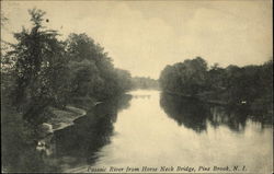 Passaic River From Horse Neck Bridge Pine Brook, NJ Postcard Postcard