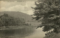 View of the Delaware Deposit, NY Postcard Postcard