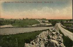 Mt. Hope and Otisville Road, Mt. Hope in the Distance New York Postcard Postcard