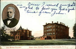 Otis Bisbee Founder, River View Military Academy Poughkeepsie, NY Postcard Postcard