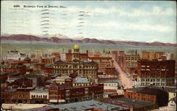 Bird's Eye View of City Denver, CO Postcard Postcard