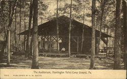 The Auditorium, Huntingdon Valley Camp Ground Postcard