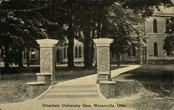 Otterbein University Gate Westerville, OH Postcard Postcard