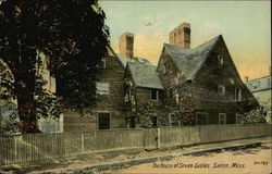 The House of Seven Gables Salem, MA Postcard Postcard