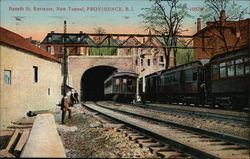 Benefit St. Entrance, New Tunnel Providence, RI Postcard Postcard