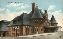 Street View of Union Depot Duluth, MN Postcard Postcard