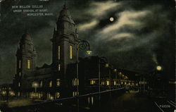 New Million Dollar Union Station at Night Postcard