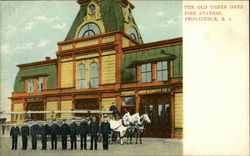 The Old Three Ones Fire Station Postcard