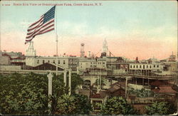 Bird's Eye View of Steeplechase Park Coney Island, NY Postcard Postcard