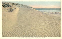 Sand Dunes Along the Shore Postcard