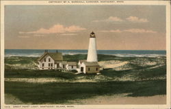 Great Point Light Nantucket, MA Postcard Postcard